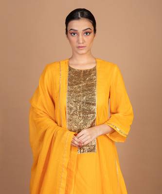 Orange sharara kurta set 5