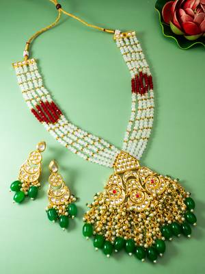 Classy handmade multicolor jewellery set 1