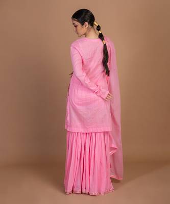 Pink gharara set 4