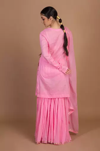 Pink gharara set