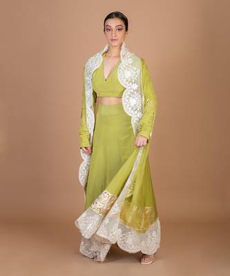 Green Lehenga Set 1
