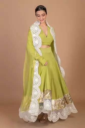 Green Lehenga Set