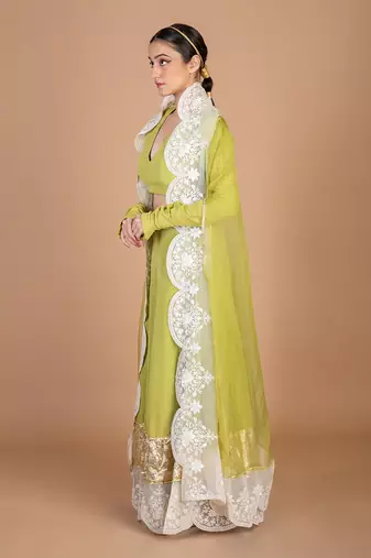 Green Lehenga Set