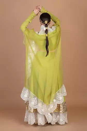 Green Lehenga Set