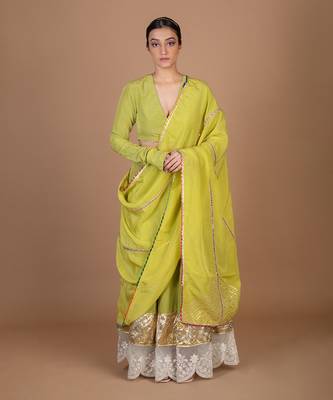 Green Lehenga Set 1