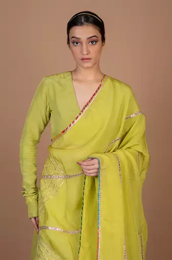 Green Lehenga Set