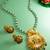 Latest gold plated handmade moti mala jewellery set with pair of matching earrings for women and girls