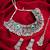 Latest trendy oxidised necklace set with pair of earrings & mangtikka