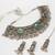 Latest trendy oxidised necklace set with pair of earrings & mangtikka