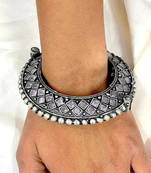 Silver oxidised openable bangles indian silver bangle traditional ethnic kada handmade colorful bracelets for women