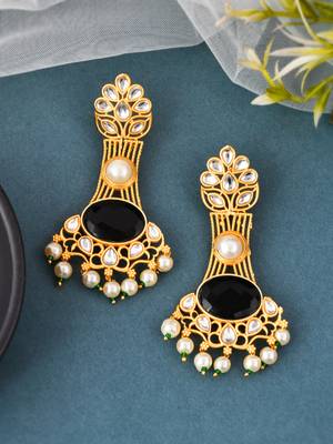 Long chandbali earrings 1