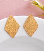 Textured handmade artisanal earring