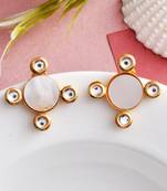 Kundan stud earrings