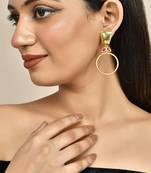 Handcrafted western drop earrings for women