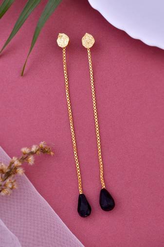 Designer long chain danglers for women