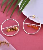 Western circular hoop earrings