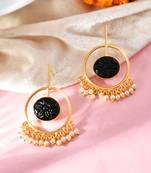 Onyx dangle earrings