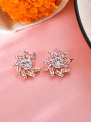 American diamond cz  western stud earrings 1