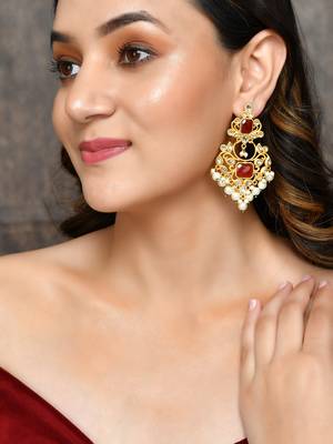 Ethnic chandbali earrings 2