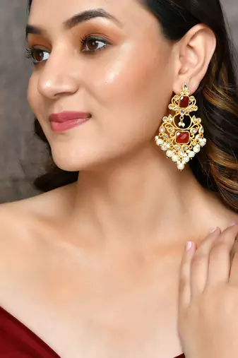 Ethnic chandbali earrings