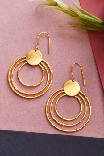 Handmade multi circular earrings