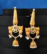 Long traditional jhumki earrings