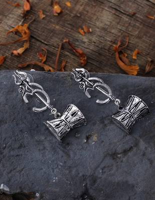 Shiva shakti damru trishul earrings for women 1