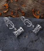 Shiva shakti damru trishul earrings for women