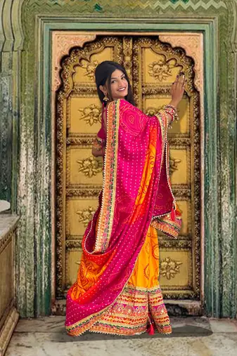 Riva Enterprise Women's Soft Pure Chiffon With Colourful Embroidery heavy lace Saree with blouse