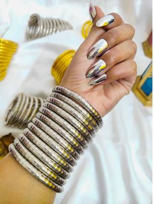 Silver spiral kada bracelet oxidised bangle for women 1