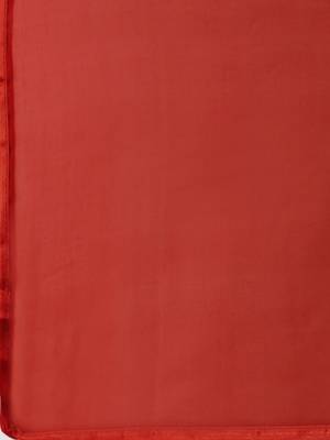 Red chikankari embroidered unstitched dress material 3