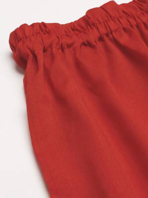 Red chikankari embroidered unstitched dress material 4