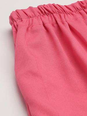 Pink chikankari embroidered unstitched dress material 4