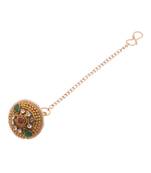 Rajasthani Borla In Gold Tone Studded With  Sparkles