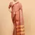 Beige Woven Checks Work Cotton Silk Dharmavaram Saree