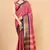 Light Pink Woven Checks Work Cotton Silk Dharmavaram Saree