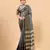 Grey Woven Checks Work Cotton Silk Dharmavaram Saree