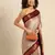 Beige Maroon Jaccaurd Work Soft Silk Dharmavaram Saree
