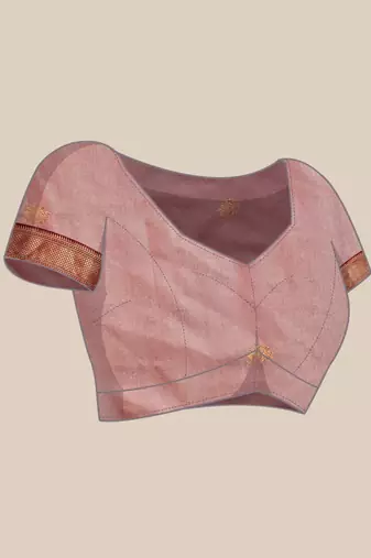 Beige Maroon Jaccaurd Work Soft Silk Dharmavaram Saree