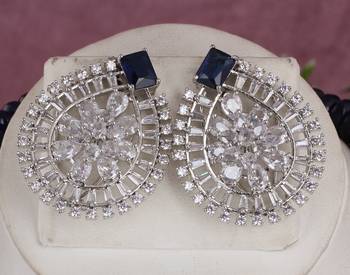 Cz stone studded pendant set with semi precious beads 2