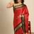 Red black jaccaurd work pure soft silk dharmavaram saree