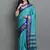 Turqunoise Woven Cotton Silk Dharmavaram Silk Blend Saree With Blouse