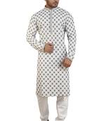 Arruga stylish black & white sequins kurta pajama