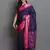 Dark Blue Woven Cotton Silk Dharmavaram Silk Blend Saree With Blouse