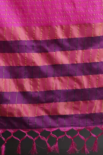 Pink Cotton Silk Zari Woven Saree