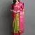 Lime Woven Cotton Silk Jaccaurd Dharmavaram Silk Blend Saree With Blouse