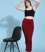 Trendmalls Maroon Solid Nylon Soft  Petticoat, Skirts for Women, Saree silhouette, Shape Wear Dress for Saree Shapewear