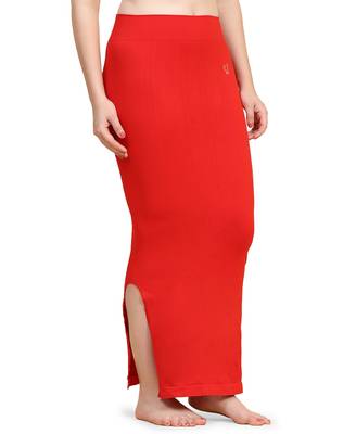 Trendmalls Red Solid Nylon Soft  Petticoat, Skirts for Women, Saree silhouette, Shape Wear Dress for Saree Shapewear 8