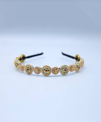Pink Brooch Embellished Hairband 1