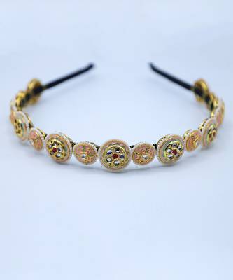 Pink Brooch Embellished Hairband 2
